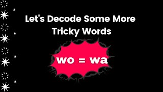 Celebrity Tricky Words// Let's decode some more tricky words// WA words Profile