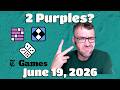2 Purples? - Connections, Mini & Pips - Friday June 19th