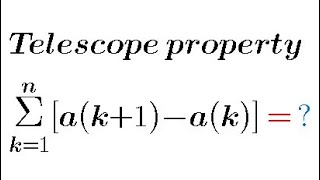 Telescopic Property of the summation notation