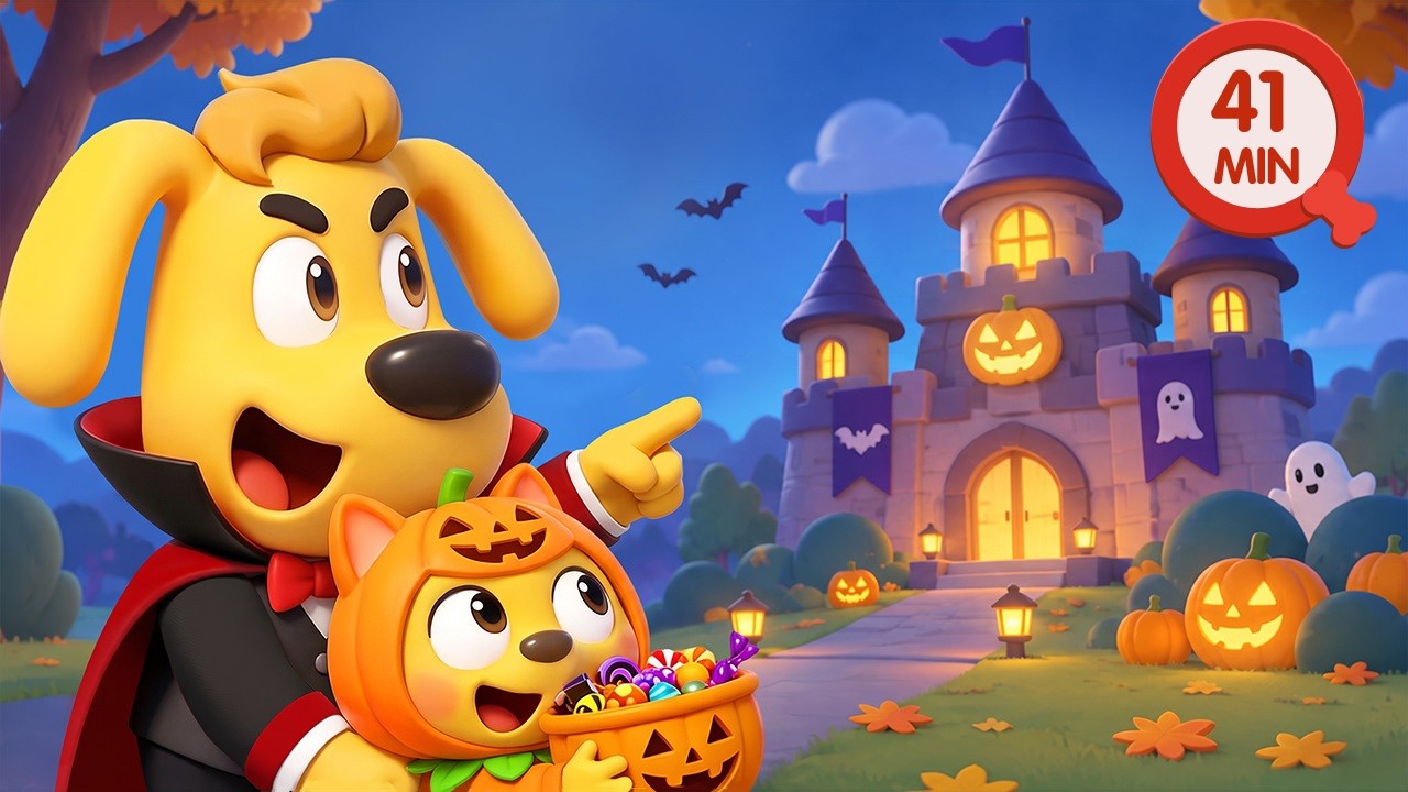 Happy Halloween | Trick or Treat | Dress Up Party | Kids Cartoon | Sheriff Labrador