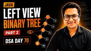 Part-2 Print Left View of a Binary Tree in Java | Iterative Approach | DSA Day 70