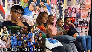 Africans React to Indian Cricket Edits Compilation for @Africanreactss For the First time!!