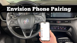 2021 - 2024 BUICK ENVISION Bluetooth Phone Pairing - How To Pair iPhone Connect Sync CarPlay