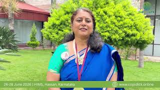 Dr. Sumitha Nayak Invites You to CoPID-KTK 2026 | HIMS Hassan | June 26–28