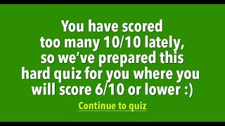 General Trivia Quiz