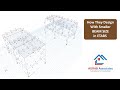 How they Design with Smaller Beam size in ETABS