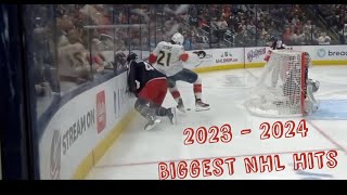 The Biggest Hits of the 20232024 NHL Season