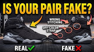 Jordan 8 “Chrome” Authentic Vs Not Authentic 