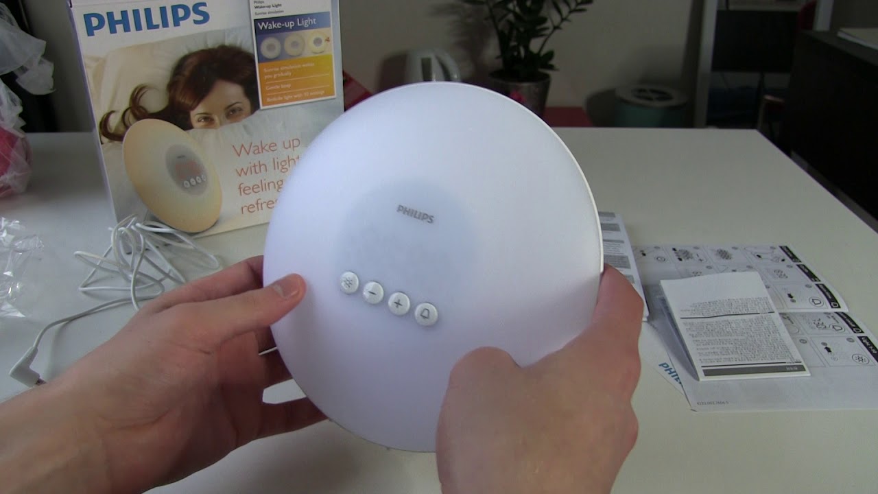 Evaluering Tom Audreath repræsentant Philips Wake-up Light HF3500/01 [UNBOXING] - YouTube