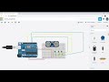 programando un ultrasónico con leds en tinkercad. utilizando digitalWrite y AnalogWrite.
