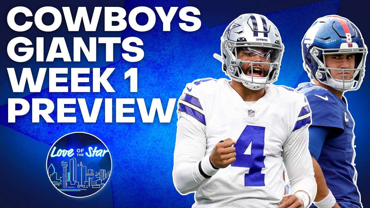 Cowboys vs Giants Week 1 Preview Love of the Star YouTube