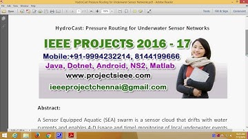 HydroCast Pressure Routing for Underwater Sensor Networks