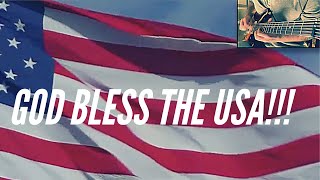 Video thumbnail of "God Bless the USA- Electric guitar cover by David Williams"