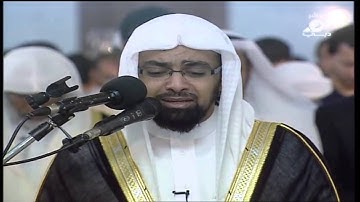 سورة الواقعة خاشعة للشيخ ناصر القطامي أبكى الناس من دبى ليلة 13 رمضان 1435