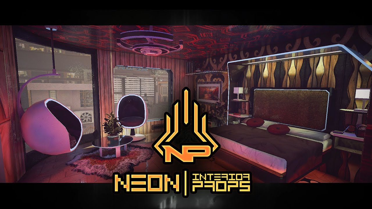 Neon Interior Props [Unity Asset]: Demo Walkthrough - YouTube