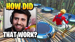 SypherPK Uses 200 IQ Launchpad TRICK On STREAM SNIPER | Fortnite Daily Funny Moments Ep.445
