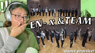 [EN- x \&TEAM Choreography] CDTV Special collaboration Dance Practice REACTION