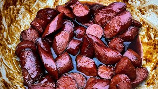 Smoked Sausage Burnt Ends on the Pit Boss Pellet Smoker