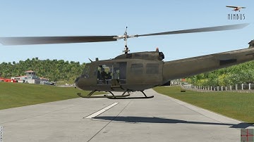 Nimbus UH-1 flying around St. Barts