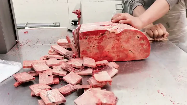 Amazing Frozen beef lung 🫁 Cutting slice #skills #shorts #lùng #video