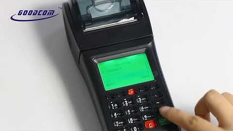 GOODCOM Bus ticketing Machine, can work offline and online, software customizable