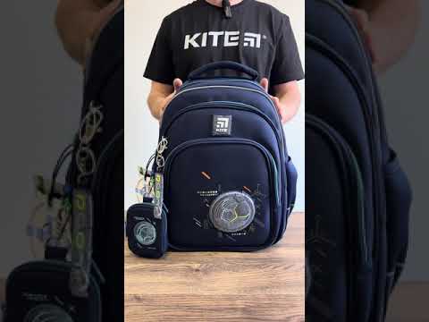 Рюкзак шкільний Kite Education Goal 39x29.5x14.2 см, 15 л ,синій (K24-763M-3), відео 1