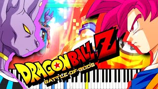 Vignette de la vidéo "Dragon Ball Z Battle of Gods - Hero Song of Hope by FLOW | Piano Tutorial"