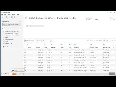Part 2: Using the Split Function in Tableau Desktop