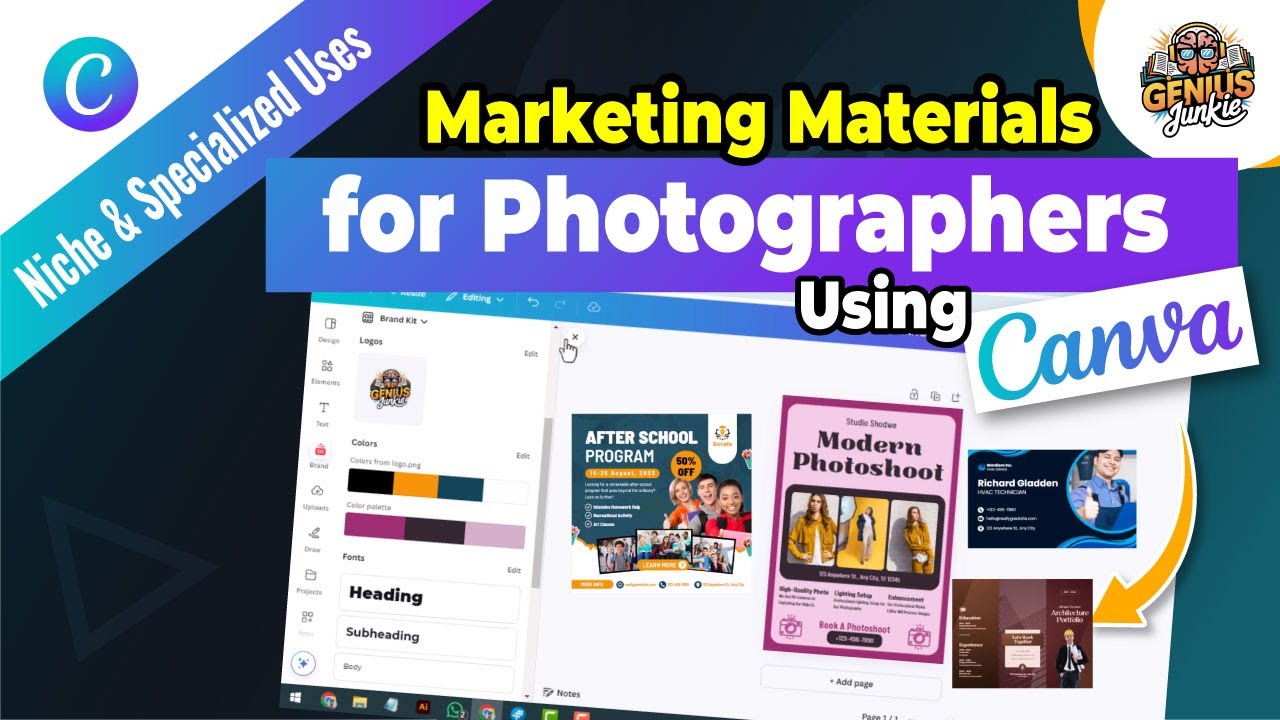 Create Easy Marketing Materials for Photographers with Canva Quick | Guide to Boost Your Business
