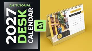 2027 Desk Calendar Design in Affinity Studio 3.3 | Full Tutorial