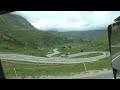 POV Driving MAN TGX 18.500. Switzerland. The road through the mountain pass