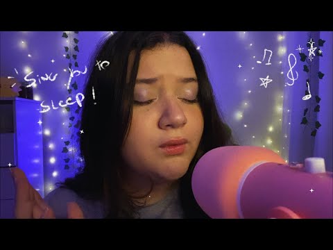 ASMR | “cantando” pra você DORMIR! 😴🎧✨ (uma cantoria nada profissional 🥺)