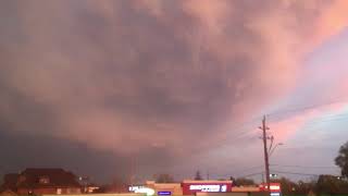 Time Lapse- Double Rainbow with fast Moving Clouds into the Night!!!