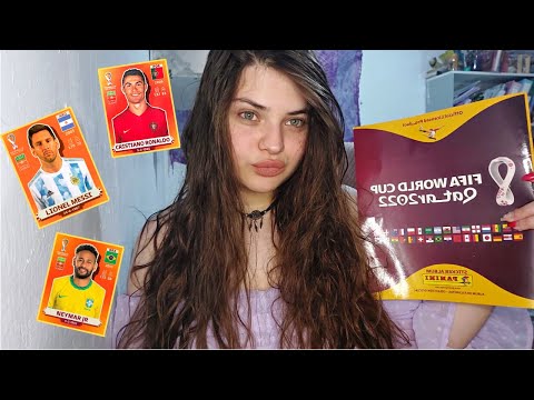 Pegando figus del MUNDIAL QATAR 2022 - ASMR Español ARG 2