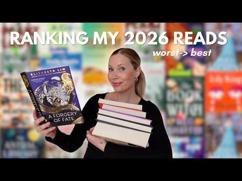 after reading 50 books... it’s time for to rank all the books i've read in 2026 so far from worst to best! hopefully there is something for everyone in this video since i read a little bit of everything from romance, thrillers, fantasy, young adult, historical fiction, horror, literary fiction and non-fiction!

the ladies who inspired this video!
@freyvalerio 
@LottieSmalley 
@jaimefok 

where you can find me 
IG:   / cartersully  
TT:   / cartersullivan13  
Fable:  https://fable.co/cartersully13-177628692994?referralID=2HvwVlvgPs
Fable book club: https://fable.co/club/homebody-hotdog-book-club-with-cartersully13-163679146317
BOTM link: https://www.mybotm.com/4xp0myuluj

business inquiries 💌 carter@shifted.digital 
 
subscriber count- 134,000

disclaimer! 
this video is not sponsored.