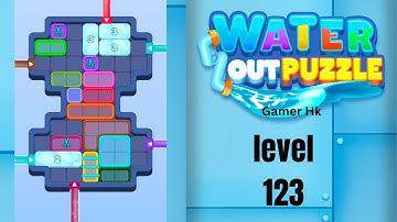 Water out puzzle level 123 Walkthrough Solution 