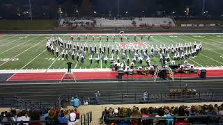 Flowery Branch Marching Band at Competition at Milton High School