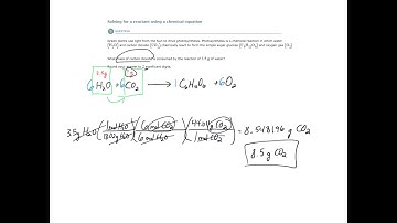 ALEKS - Solving for a reactant using a chemical equation (Example 2)