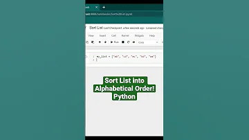 Sort List Into Alphabetical Order Shorts Python Programming Coding 