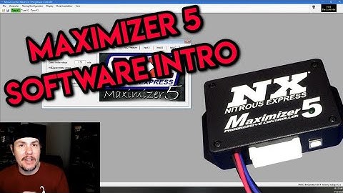 Nitrous Express Maximizer 5 Software And Settings For The Superado