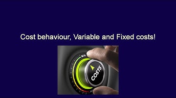 ACC406, Chapter 3, Video 1, Variable Costs and Fixed Costs, Relevant Range