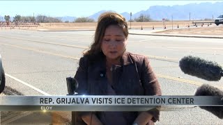 Grijalva tours ICE detention facility in Eloy, meets with elderly detainee
