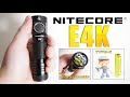 NITECORE E4K - very bright EDC flashlight!!!! (21700 Type-C rechargeable battery included)