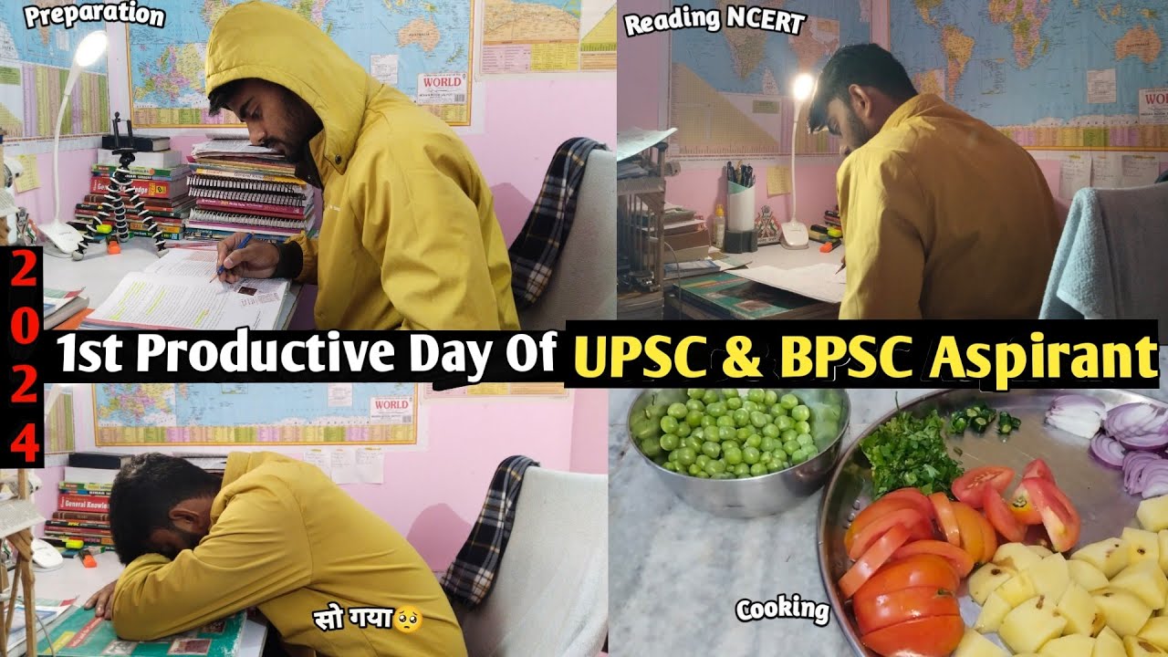 UPSC and BPSC 📚 Aspirant Daily Study vlogs || A productive study Blog ...