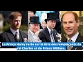 Le Prince Harry reste sur la liste des remplaçants du roi Charles et du Prince William.