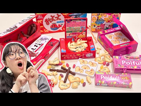 【開箱】可以玩的零食實在太酷了 做得太像差點吃掉了!/Playable Japanese snacks cookies & candies [NyoNyoTV妞妞TV]