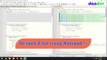 So sánh 2 file trong Notepad++ How to compare show different two file |dandev