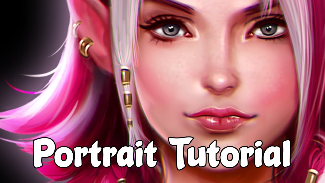 Portrait 101 Digital Art Tutorial Sakimichan Tut Review Youtube