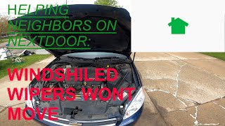 HOW TO fix Impala WINDSHIELD WIPERS that wont move.