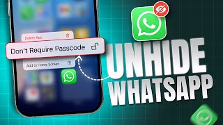 How to Unhide WhatsApp on iPhone | Reveal WhatsApp on iPhone screenshot 1